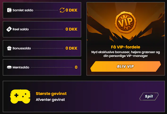 VIP-fordele og højere udbetalingsgrænser
